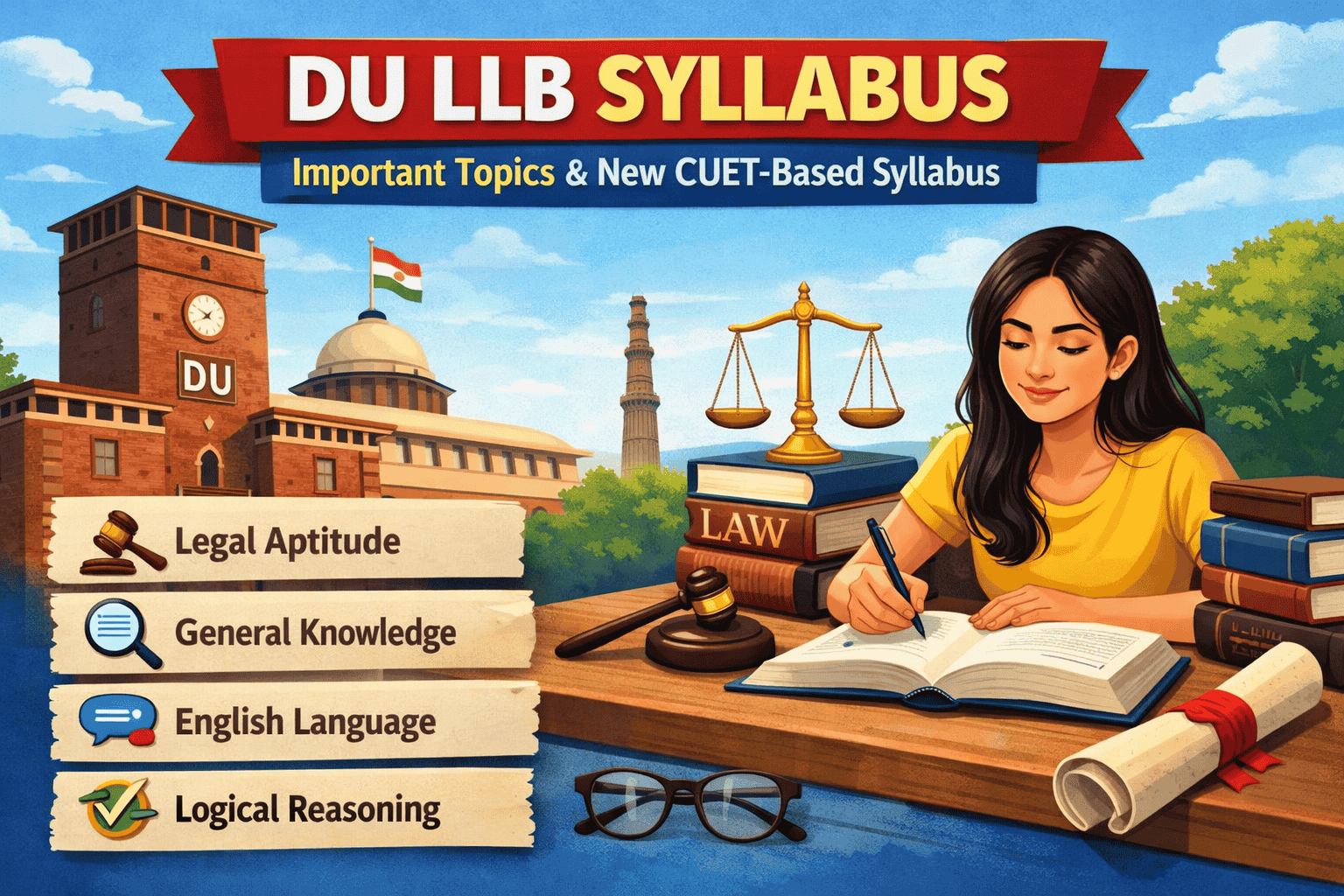 DU LLB Syllabus: Important Topics & New CUET-Based Syllabus